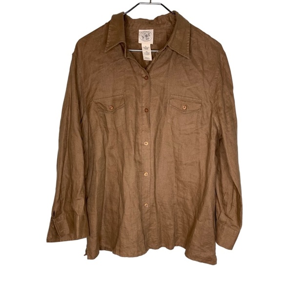 Chaus Tops - Chaus Organic Linen Top
